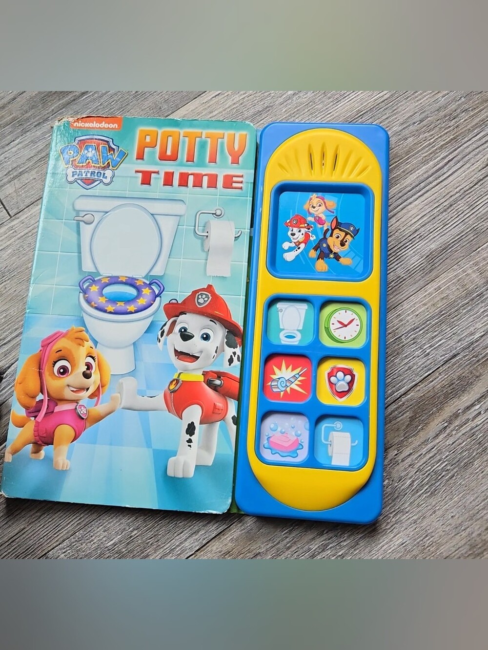 PAW Patrol Sound Book for Kids - Yellow and Blue